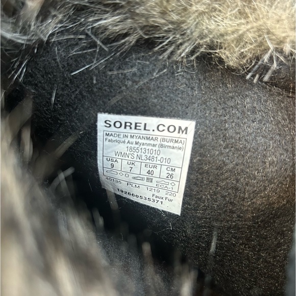 Sorel Joan of Arctic Women's Winter Snow Waterproof Leather Boots NL3481 Size 9 - Picture 8 of 8